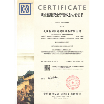 職業(yè)健康安全管理證書